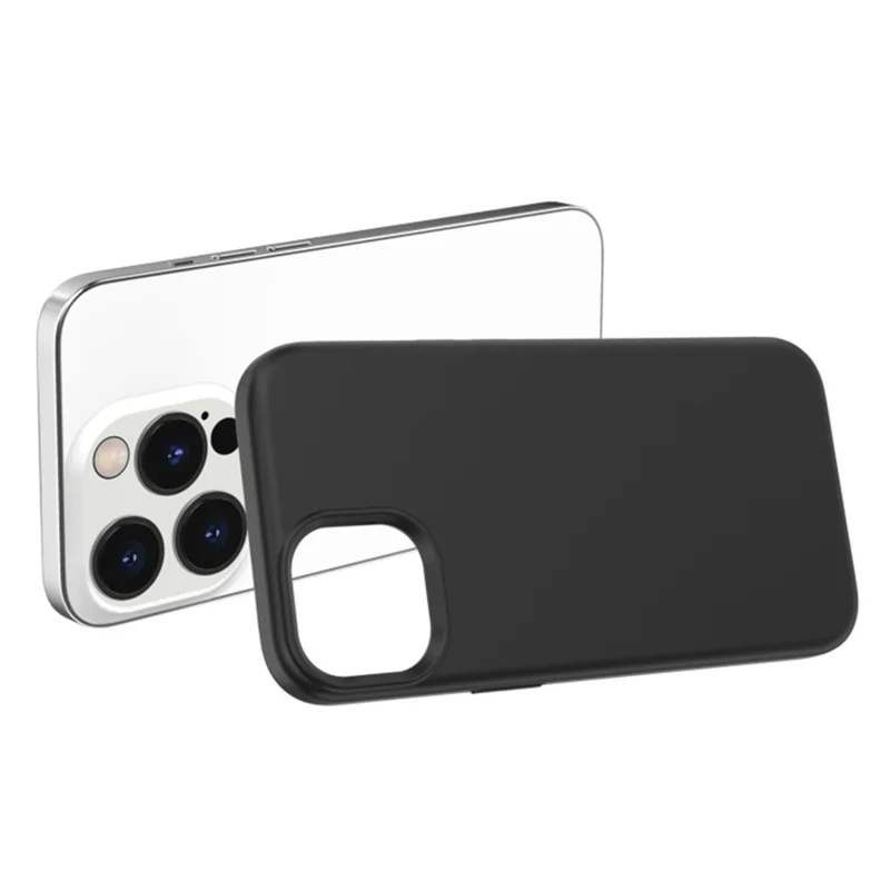 For iPhone 15 Pro Skin-touch Phone Case TPU+PC Shell Thickened Drop Protection Phone Cover