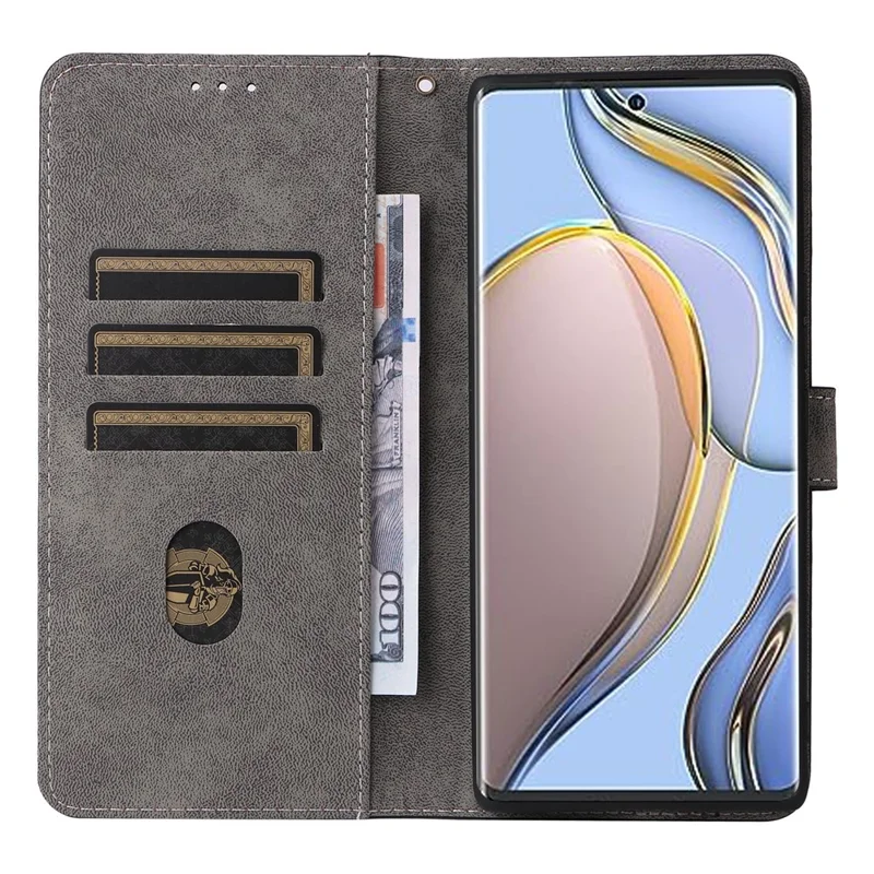 Voor TECNO Phantom X2 5G / X2 Pro 5G RFID-blokkerende hoesje Folio Flip lederen portemonnee standaardhoes met bandje - Blauw