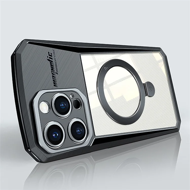 XUNDD Für iPhone 15 Pro Max Schutzhülle mit Ring-Ständer PC+TPU Handyhülle kompatibel mit MagSafe