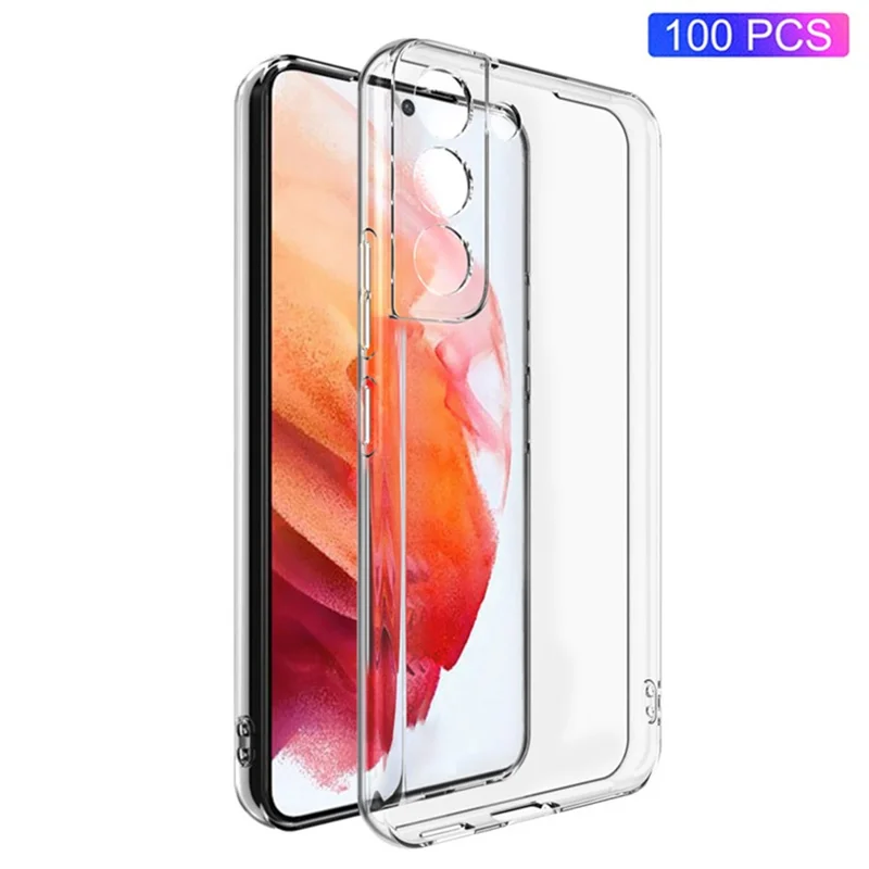 100PCS For Samsung Galaxy S22+ 5G Slim-Fit HD Transparent Phone Shell Cover Hard Plastic Phone Case