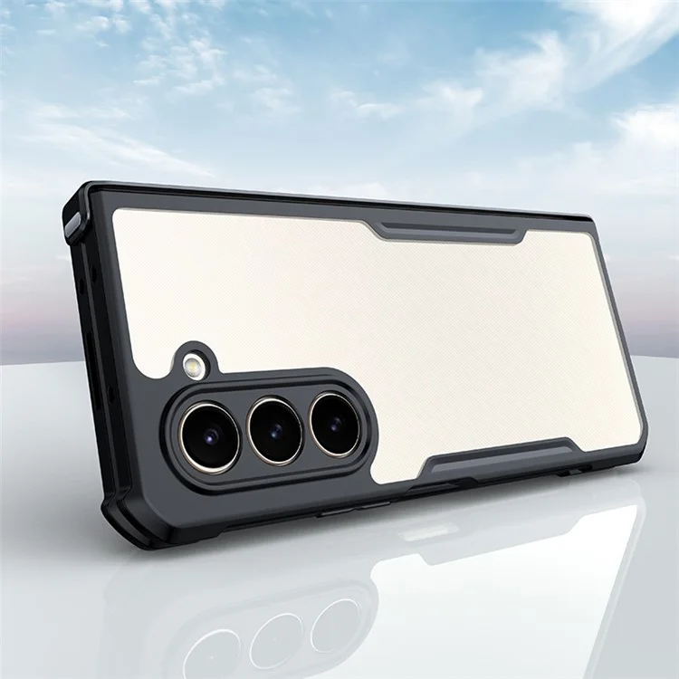 XUNDD Für Samsung Galaxy Z Fold5 5G Case PC+TPU+Gehärtetes Glas Handyhülle mit Glas+Schutzleiste