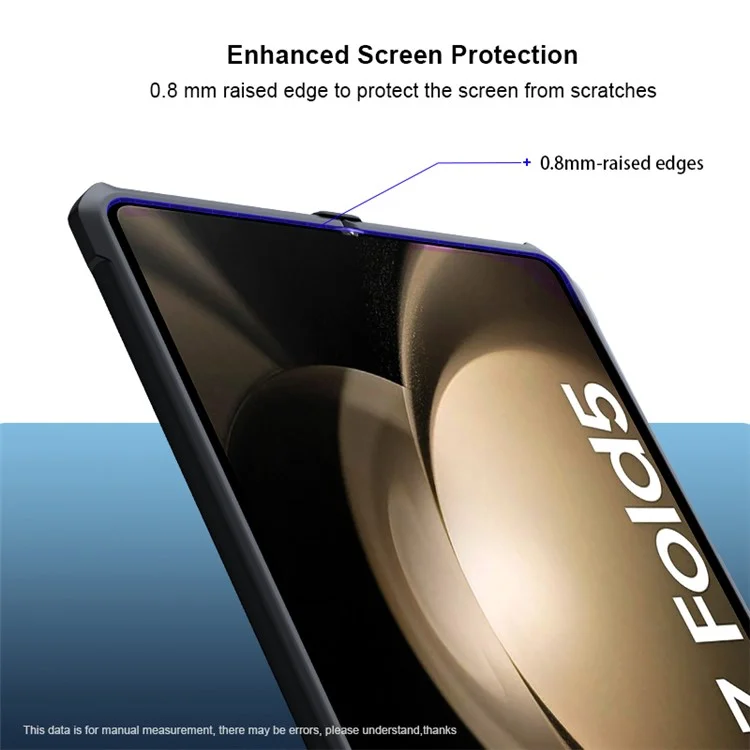 XUNDD Für Samsung Galaxy Z Fold5 5G Case PC+TPU+Gehärtetes Glas Handyhülle mit Glas+Schutzleiste