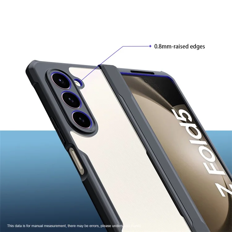 XUNDD Für Samsung Galaxy Z Fold5 5G Case PC+TPU+Gehärtetes Glas Handyhülle mit Glas+Schutzleiste