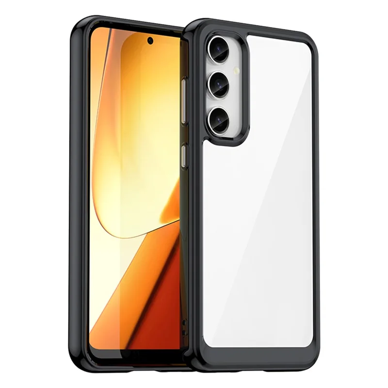 Per Samsung Galaxy S23 FE Custodia back cover antiurto in TPU+acrilico antischeggia - Nera