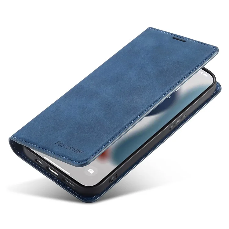 FORWENW Fantasy-Serie für iPhone 15 Pro Max Skin-Touch PU-Leder Magnetisches Handyhülle - Blau