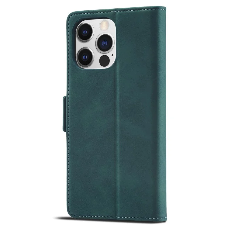 FORWENW F3 Series For iPhone 15 Pro Anti-fall Phone Cover Flip Leather Wallet Phone Stand Case - Verde