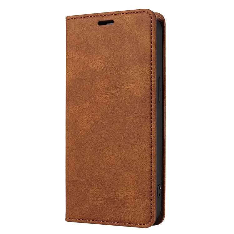 Для iPhone 15 Pro Wristband Design PU Leather Phone Case Stand Wallet Cover - Коричневый