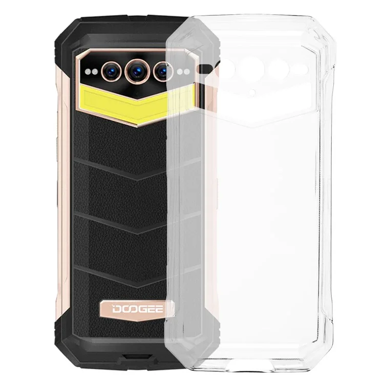 Case de Téléphone Soft TPU Pour Doogee S100 Pro / V Max, Couverture de Protection Des Téléphones Mobiles Anti-rayures - Transparent