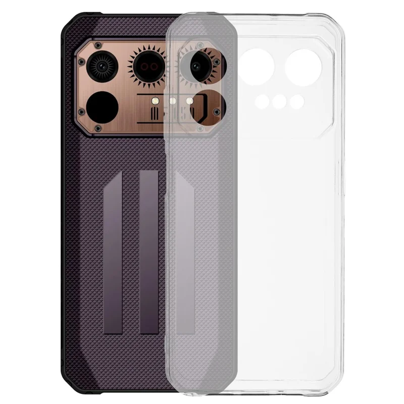 Precise Cutout Phone Case for IIIF150 Raptor , Anti-scratch Soft TPU Protective Phone Cover - Transparent