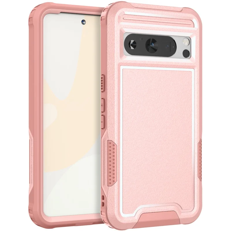 Style F1 For Google Pixel 8 Pro PC+TPU Anti-scratch Phone Case Shockproof Back Cover - Pink