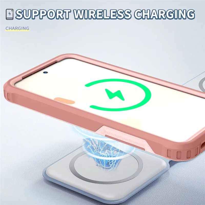Style F1 For Google Pixel 8 Pro PC+TPU Anti-scratch Phone Case Shockproof Back Cover - Pink