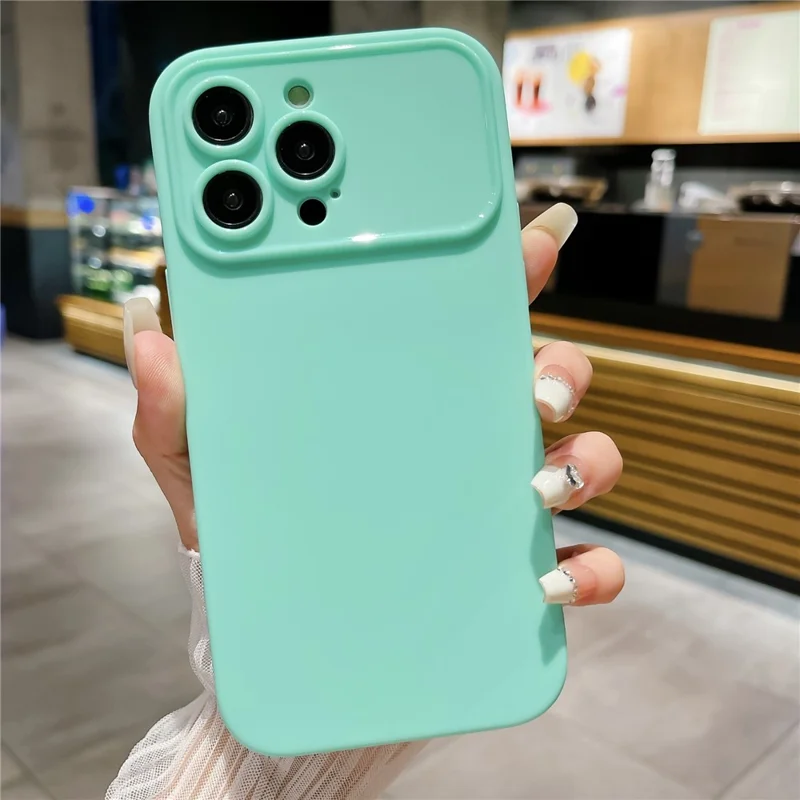 For iPhone 15 Plus Anti-Scratch Slim-Fit TPU Phone Case Matte Protective Cell Phone Cover - Cyan