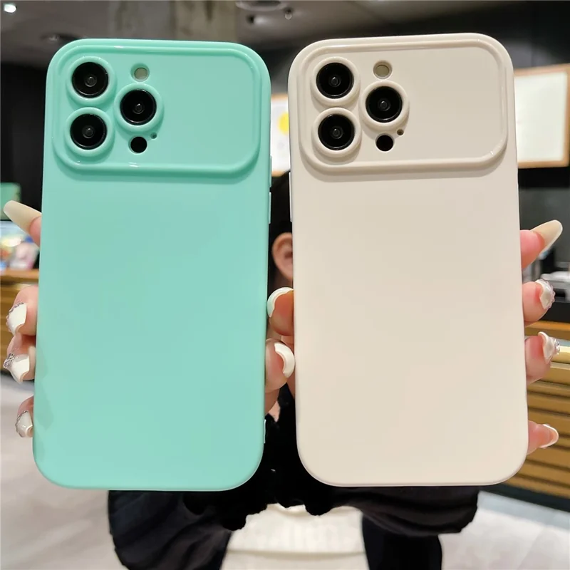 For iPhone 15 Plus Anti-Scratch Slim-Fit TPU Phone Case Matte Protective Cell Phone Cover - Cyan