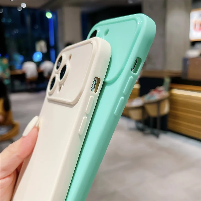 For iPhone 15 Plus Anti-Scratch Slim-Fit TPU Phone Case Matte Protective Cell Phone Cover - Cyan