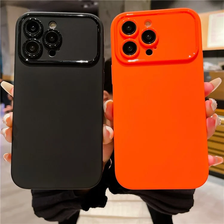 For iPhone 15 Pro Max Matte TPU Phone Case Anti-Scratch Shell Shockproof Cell Phone Cover - Black