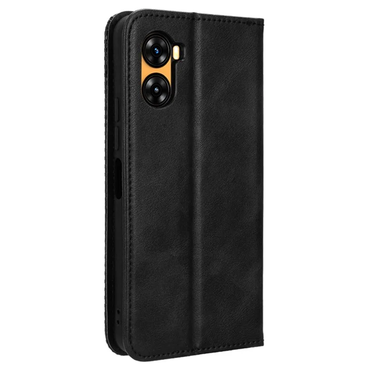 Para Umidigi G3 / G3 Max / G3 Plus Retro Funda de Cartera de Piel de PU con Soporte Plegable - Negro