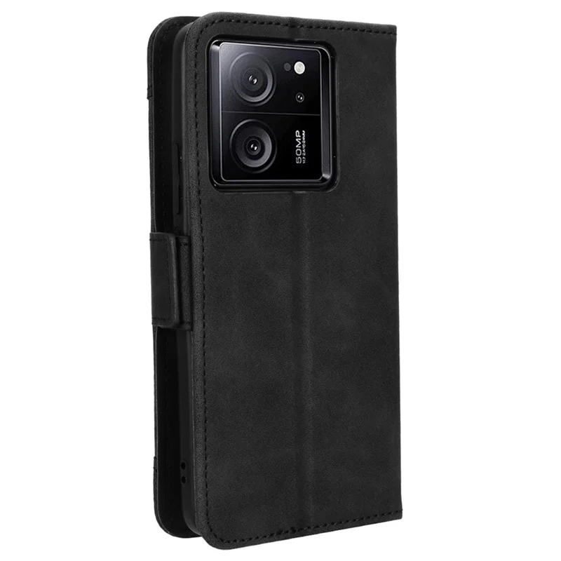 Custodia con Slot per Più Carte per Xiaomi 13T / 13T Pro / Redmi K60 Ultra, Caratteristica di Supporto Portafoglio in Pelle PU Protettiva per Telefono - Nero