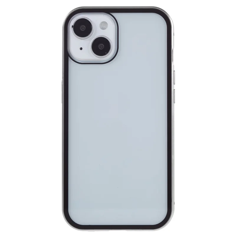 Para iPhone 15 Plus Anti-Spy Phone Case Magnetic Adsorption Metal Frame + Double-sided Tempered Glass Shockproof Cover - Prata