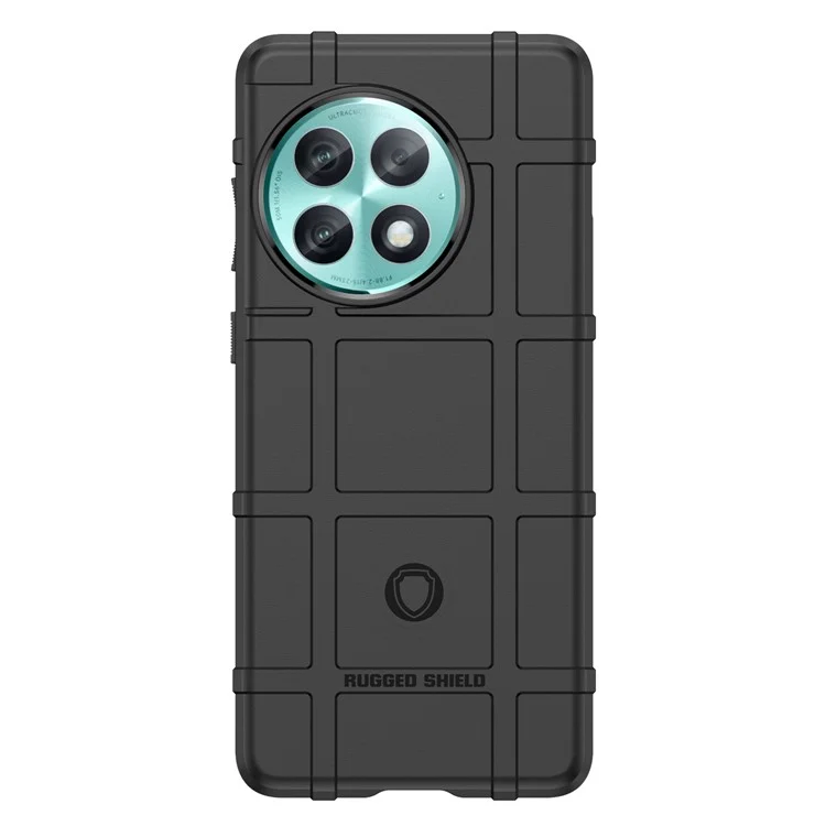 For OnePlus Ace 2 Pro 5G Square Grid Texture TPU Case Mobile Phone Protective Cover - Black