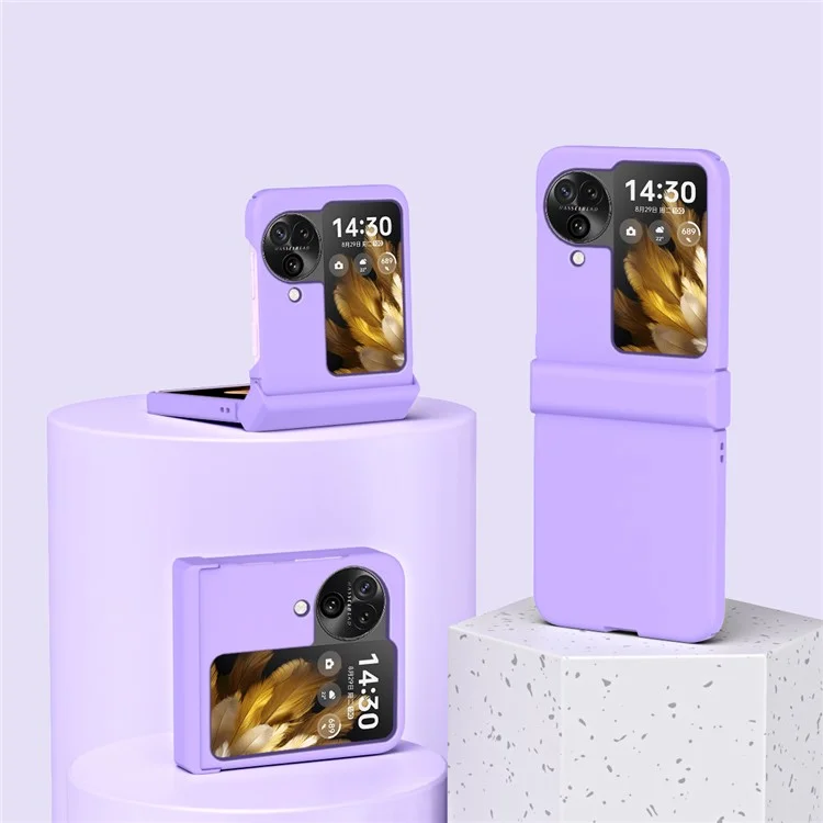 Per Oppo Find N3 Flip 5G Protezione Cerniera Custodia Rigida per Telefono PC Assorbimento degli Urti - Viola