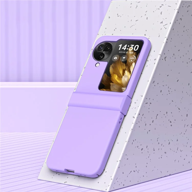 For Oppo Find N3 Flip 5G Hinge Protection Phone Case Hard PC Shock-Absorption Cover - Yellow