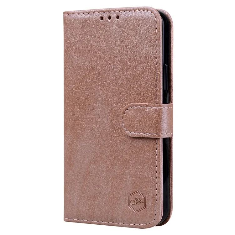 Для Xiaomi Redmi Note 12 Pro 5G / Note 12 Pro Speed 5G / Poco X5 Pro 5G Solid Color PU Leather Phone Case Wallet Stand Cover - Champagne