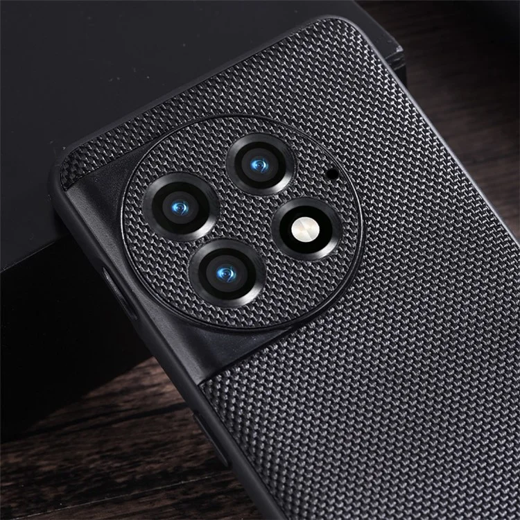 Per OnePlus Ace 2 Pro 5G Slim-Fit Custodia per telefono rivestita in nylon TPU Custodia antigraffio - Rosso