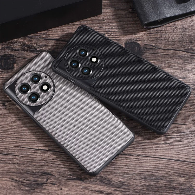 Per OnePlus Ace 2 Pro 5G Slim-Fit Custodia per telefono rivestita in nylon TPU Custodia antigraffio - Rosso