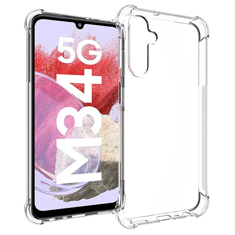 Для Samsung Galaxy F34 5G / M34 5G Гибкий ТПУ-чехол для телефона, прозрачный чехол для телефона с защитой от царапин