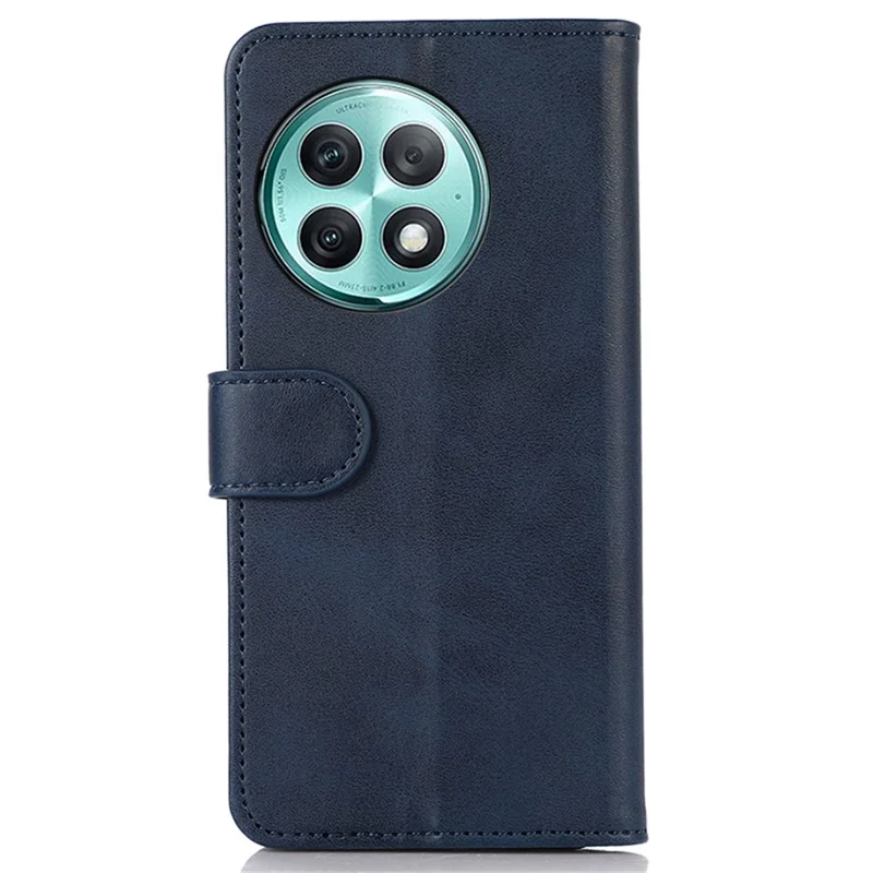 Voor OnePlus Ace 2 Pro 5G Koeienhuidstructuur Hoesje Portemonnee Stand Leather Flip Hoes - Blauw