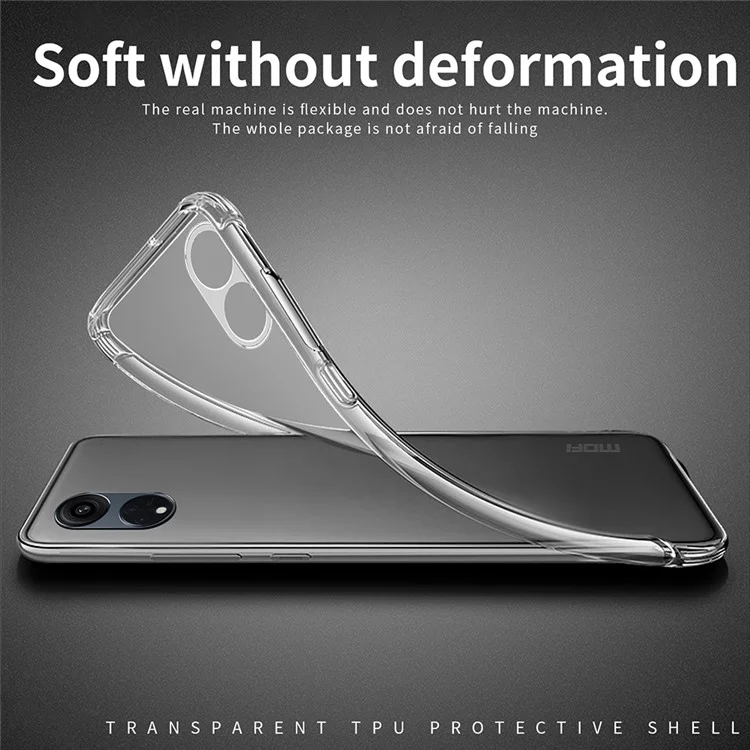MOFI Für Oppo A58 4G Super Clear Handy-Hülle Soft TPU Handy-Hülle
