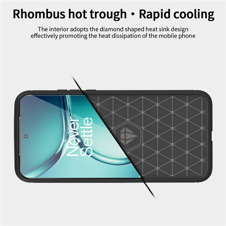 MOFI JK TPU Series-1 para OnePlus Ace 2 Pro 5G Funda de Teléfono Anti-arañazos con Textura de Fibra de Carbono Cepillada - Negro