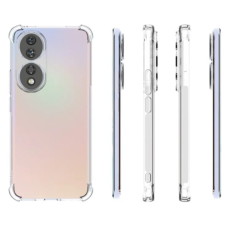 For Honor 90 Four Corner Drop Protection Phone Cover Transparent Shockproof TPU Phone Case