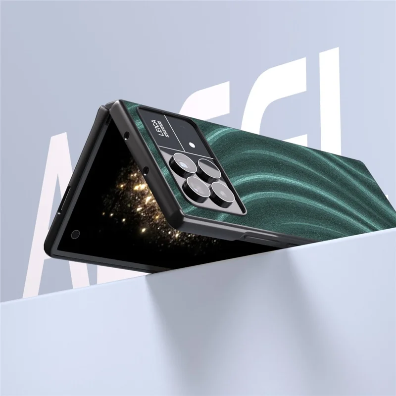 ABEEL Milky Way Series For Xiaomi Mix Fold 3 5G Shockproof Phone Case PU Leather Coated PC Back Cover - Green