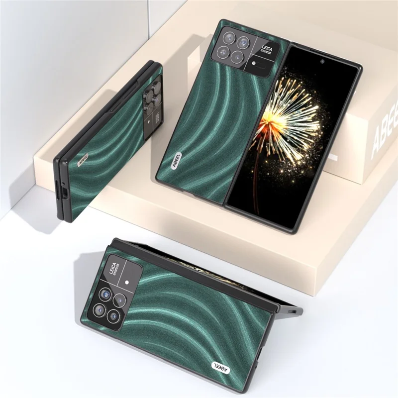 ABEEL Milky Way Series For Xiaomi Mix Fold 3 5G Shockproof Phone Case PU Leather Coated PC Back Cover - Green