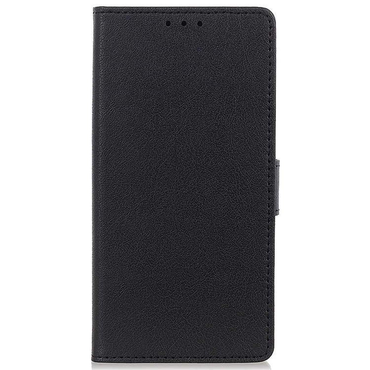 Para OnePlus Ace 2 Pro 5G Funda de Teléfono con Textura Cubierta de Cuero PU Billetera de Pie - Negro