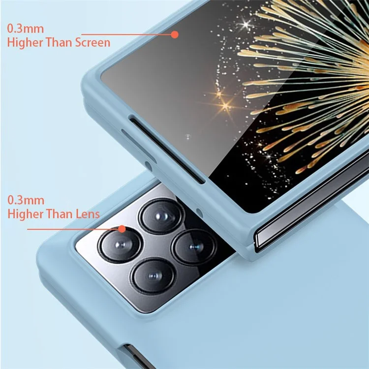 Für Xiaomi Mix Fold 3 5G Schutzöse Hardcase Handyhülle Haut-Berührung Faltcover - Baby Blue