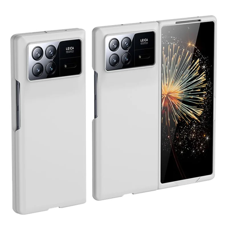 Pour Xiaomi Mix Fold 3 5G Coque de protection en PC dur avec toucher de la peau - Blanc