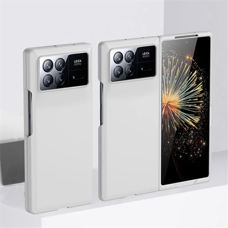 Pour Xiaomi Mix Fold 3 5G Coque de protection en PC dur avec toucher de la peau - Blanc