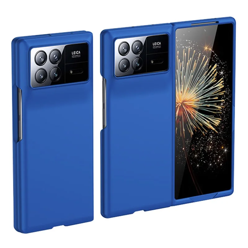 For Xiaomi Mix Fold 3 5G Protective Hard PC Phone Case Skin-touch Folding Cover - Dark Blue