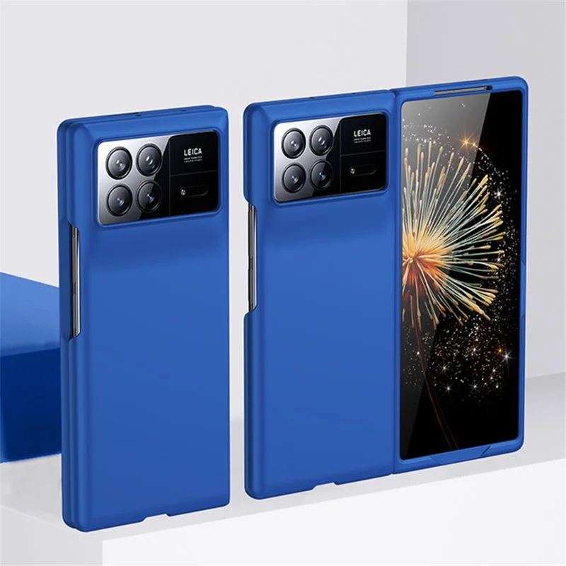 For Xiaomi Mix Fold 3 5G Protective Hard PC Phone Case Skin-touch Folding Cover - Dark Blue