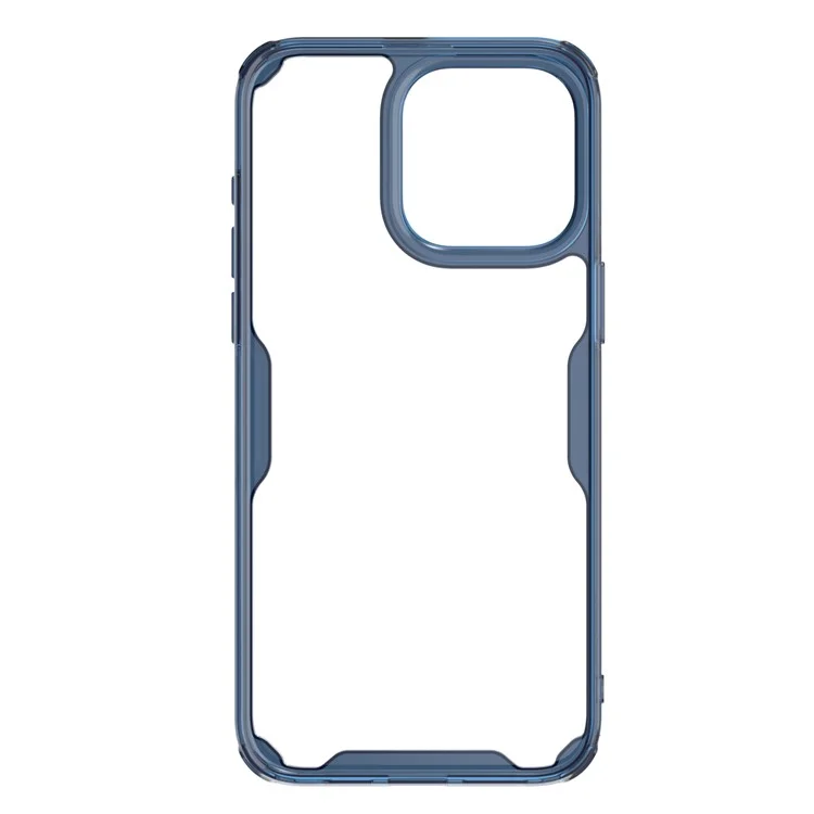 NILLKIN Nature Pro Series for iPhone 15 Pro Max PC+TPU Phone Case Drop-proof Phone Back Cover - Blue