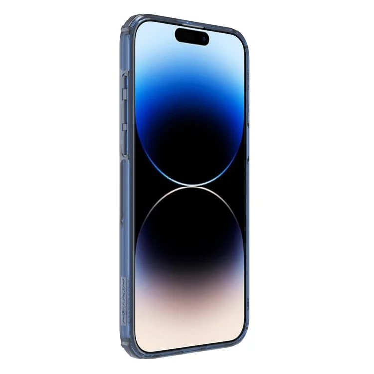 NILLKIN Nature Pro Series for iPhone 15 Pro Max PC+TPU Phone Case Drop-proof Phone Back Cover - Blue