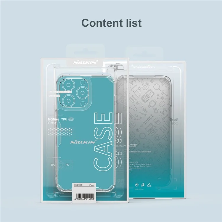NILLKIN Nature Pro Series for iPhone 15 Pro Max PC+TPU Phone Case Drop-proof Phone Back Cover - Blue