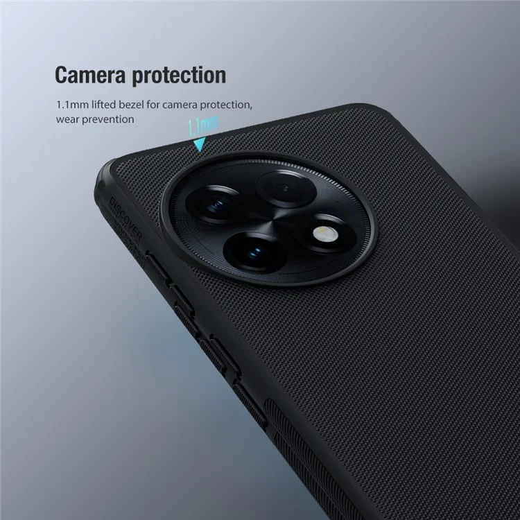 NILLKIN Super Frosted Shield Pro per OnePlus Ace 2 Pro 5G PC+TPU Case Anti-scratch Matte Phone Cover - Blu