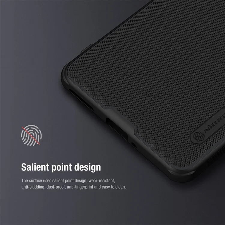 NILLKIN Super Frosted Shield Pro per OnePlus Ace 2 Pro 5G PC+TPU Case Anti-scratch Matte Phone Cover - Blu