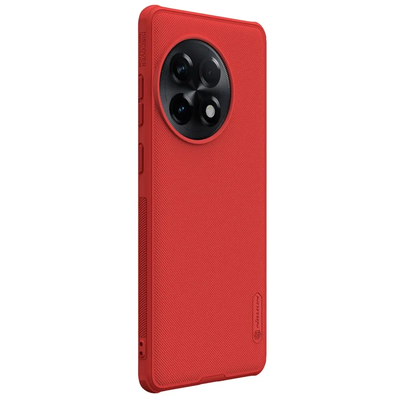 Coque NILLKIN Super Frosted Shield Pro pour OnePlus Ace 2 Pro 5G PC+TPU Anti-rayures Matte Phone Cover - Rouge