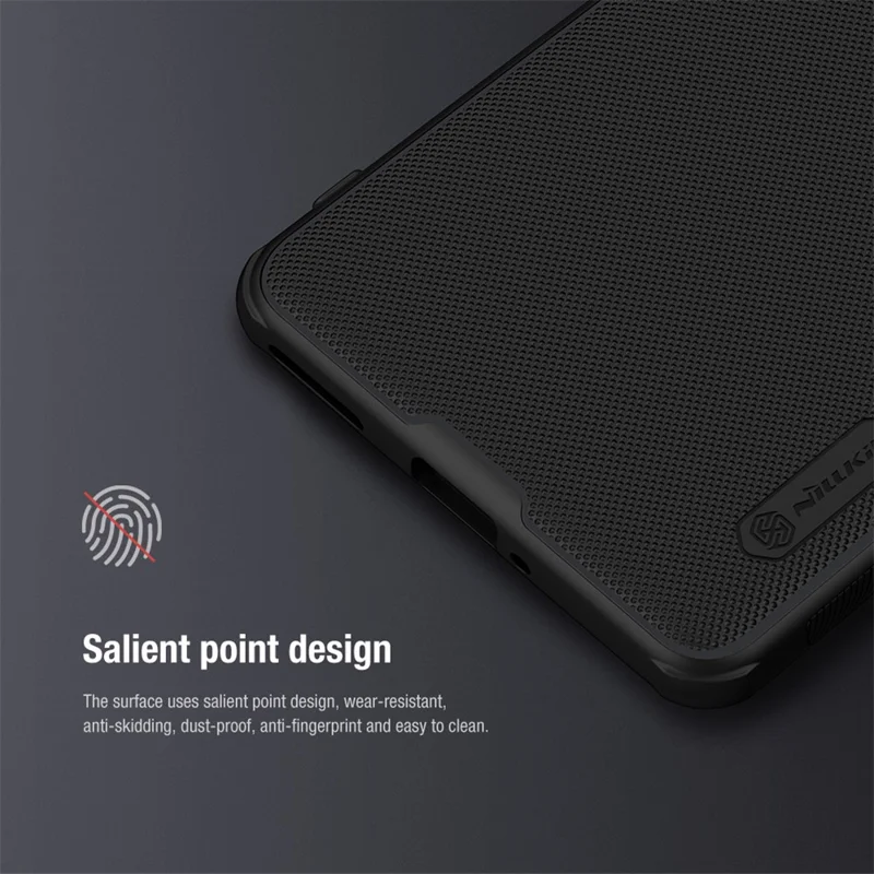 Coque NILLKIN Super Frosted Shield Pro pour OnePlus Ace 2 Pro 5G PC+TPU Anti-rayures Matte Phone Cover - Rouge