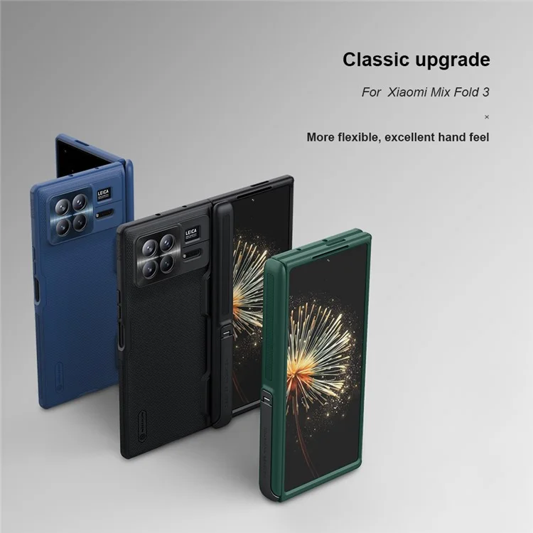 Nillkin Super Frosted Shield Pliegue Para Xiaomi Mix Plegable 3 5 g Case de Teléfono Plegable PC + TPU Matte Teléfono Cubierta - Azul