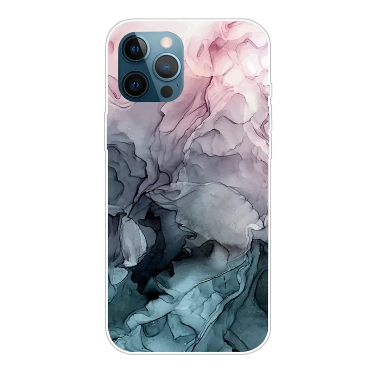 Für iPhone 15 Pro Max stoßfestes IMD TPU-Handyhülle, abstraktes Marmorprint-Handyhüllenmit Mobiltelefon-Rückseite - Stil G